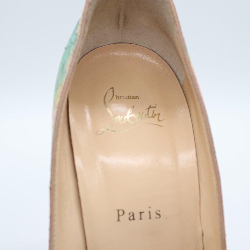 Christian Louboutin Multicolor Python Pixel Troca… - image 5